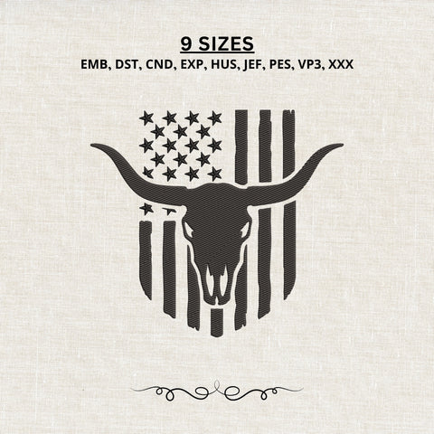 EF730. Western Longhorn Skull American Flag - Main_White_Mockup.jpg
