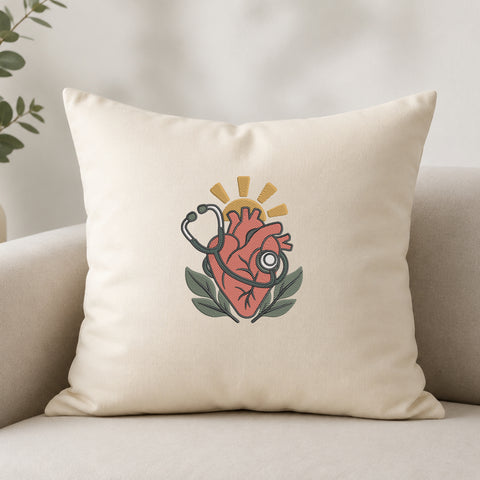 EF731. Anatomical Heart Stethoscope - White_Pillow.jpg