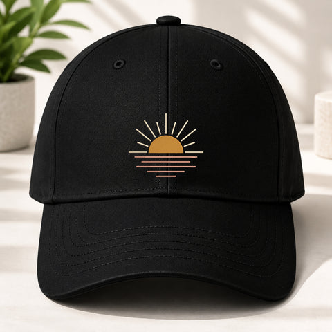 EF739. Boho Rising Sun - Black_Cap.jpg