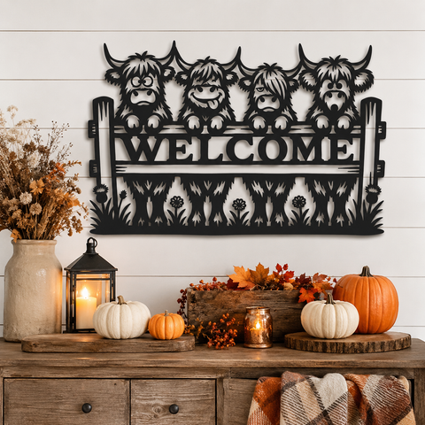 Funny highland cows welcome sign laser svg  (1).png