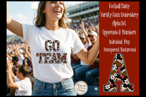 GO TEAM FOOTBALL DAISY VARSITY FAUX EMBROIDERY ALPHA SET SUBLIMATION PNG.jpg
