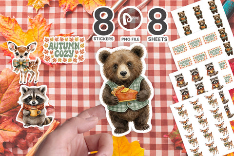 Groovy-Retro-Plaid-Woodland-Critters-Artnoy-01.jpg