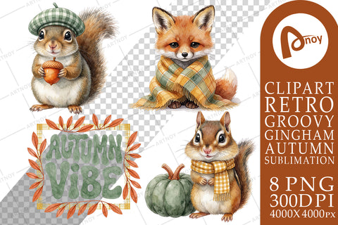 Groovy-Retro-Plaid-Woodland-Critters-Artnoy-02.jpg