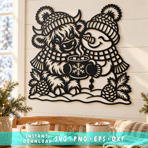 Highland Cow Snowman Cocoa laser svg 1.jpg