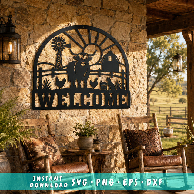 Highland cow welcome sign laser svg 1.jpg