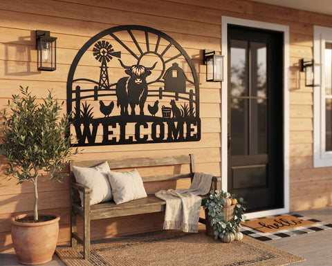 Highland cow welcome sign laser svg 2.jpg