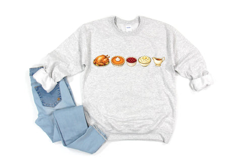 Holiday Dinner Food Illustration PNG.jpg