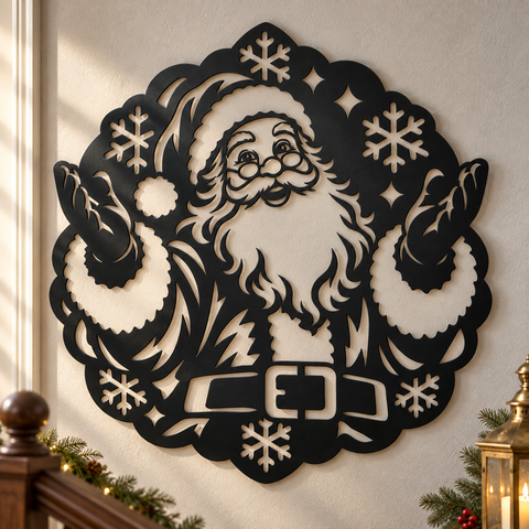Jolly Santa Snowflakes laser svg 7.png