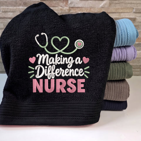Making a Difference Nurse - Black_Towel.jpg