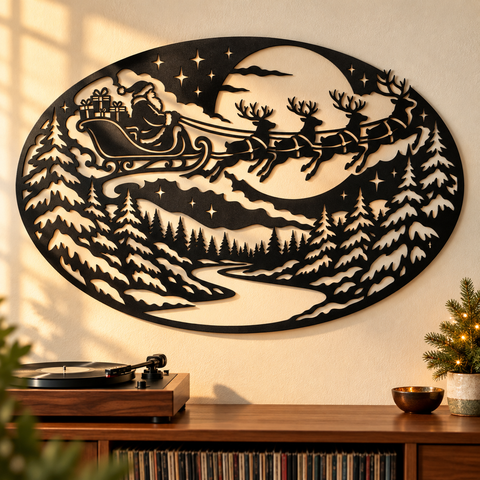 Moonlit Santa Sleigh laser svg 3.png