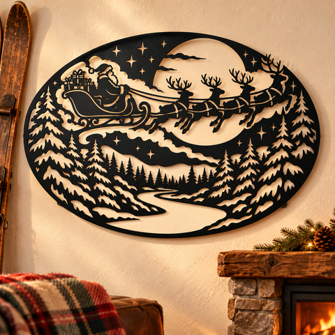 Moonlit Santa Sleigh laser svg 6.png