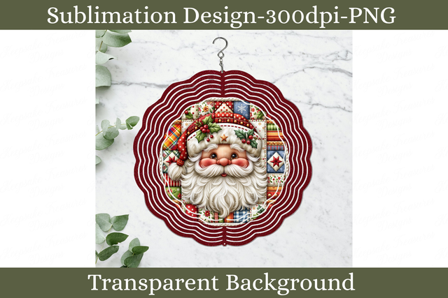 PATCHWORK SANTA WIND SPINNER SUBLIMATION DESIGN PNG.png