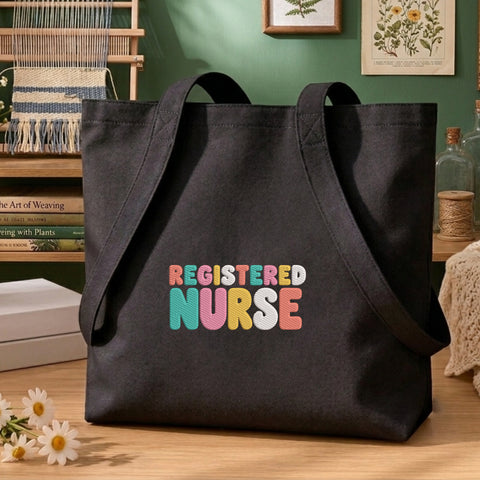 Registered Nurse 2 - Black_Totebag.jpg