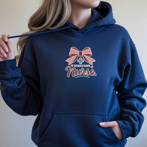 Registered Nurse With Bow - Blue_Hoodie.jpg