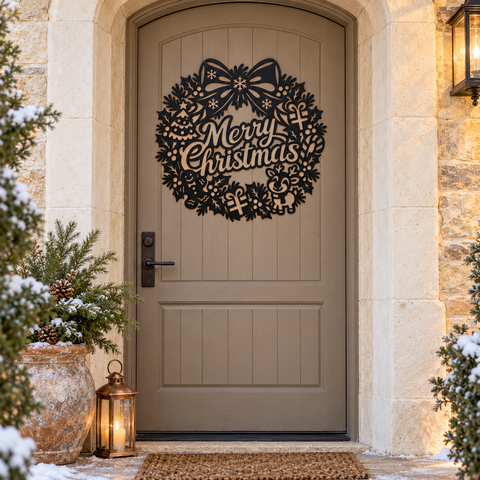 Reindeer Christmas Wreath laser svg 6.png