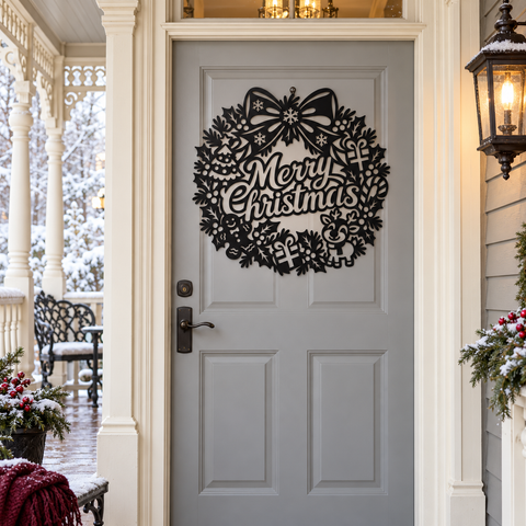 Reindeer Christmas Wreath laser svg 7.png