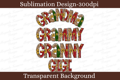 SUNFLOWER GRANDMA NAMES SUBLIMATION PNG DESIGNS.png