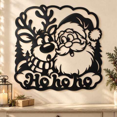 Santa Reindeer Christmas Sign laser svg 1.png