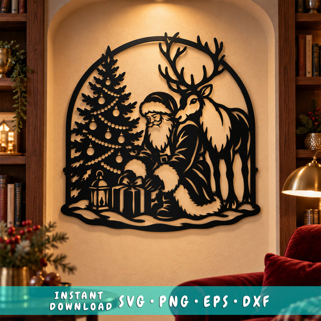 Santa Reindeer Gift Wrapping laser svg 1.jpg