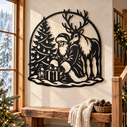 Santa Reindeer Gift Wrapping laser svg 1.png