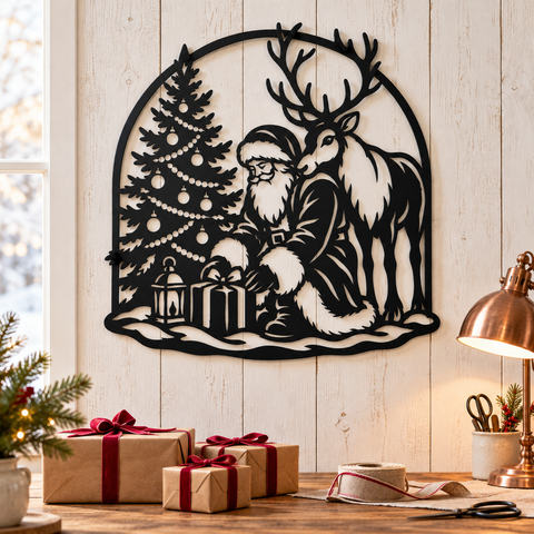 Santa Reindeer Gift Wrapping laser svg 2.png
