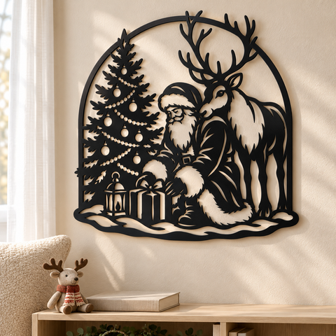 Santa Reindeer Gift Wrapping laser svg 4.png