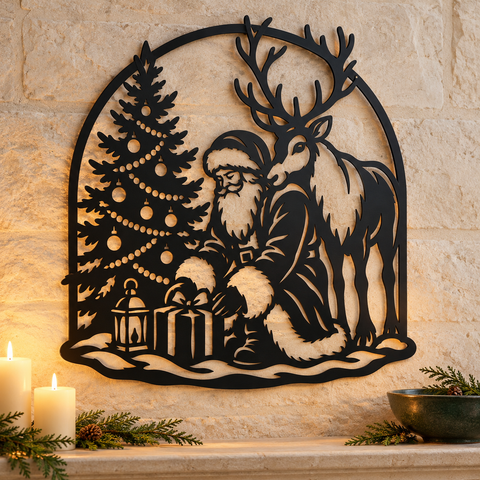 Santa Reindeer Gift Wrapping laser svg 5.png