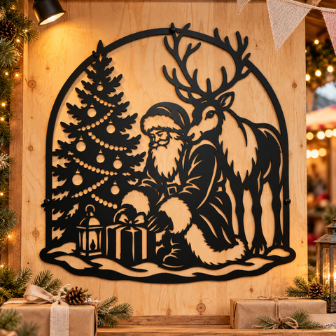 Santa Reindeer Gift Wrapping laser svg 6.png