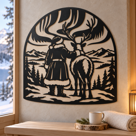 Santa Reindeer Northern Lights laser svg 1.png