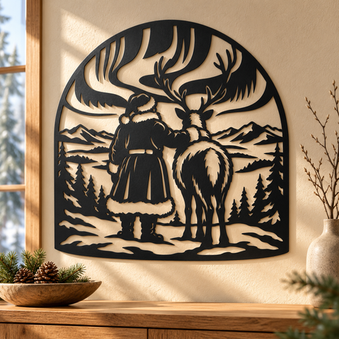 Santa Reindeer Northern Lights laser svg 4.png