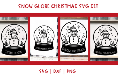 Farmhouse Snow Globe Mini Design Bundle