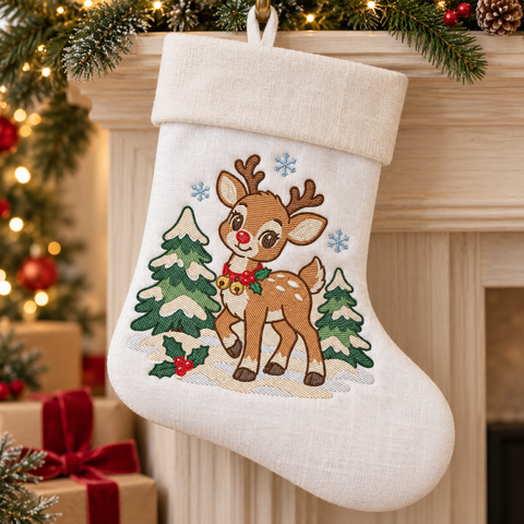 Snowy fawn embroidered Christmas stocking-3.png
