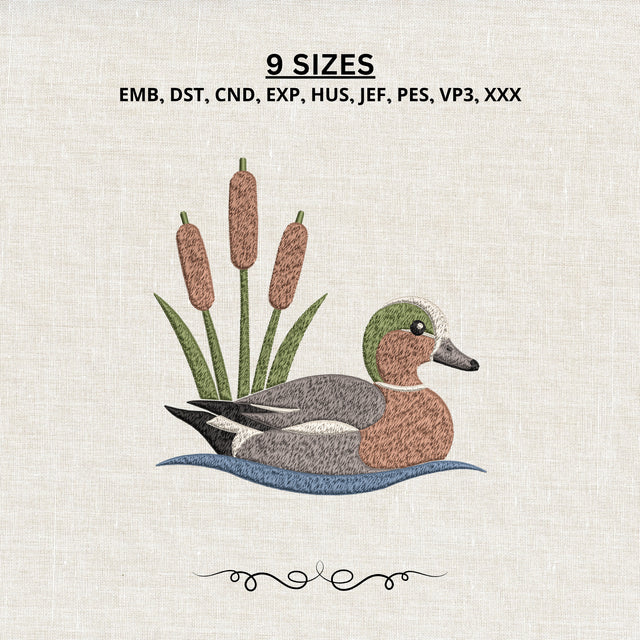 Swimming Duck with Cattails_Etsy_Main_White.jpg