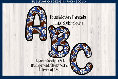 TOUCHDOWN THREADS ALPHA SET FAUX EMBROIDERY SUBLIMATION PNG DIGITAL DOWNLOAD.jpg
