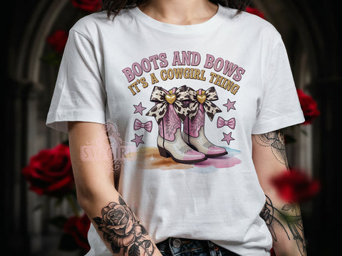 TS190626029 Cowgirl Boots Bows T-Shirt PNG.jpg