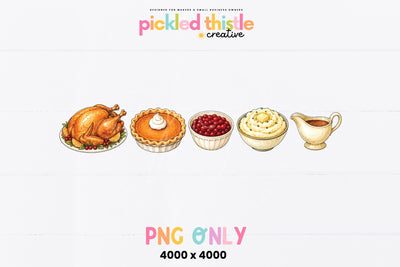Thanksgiving Feast PNG with Turkey and Cranberries.jpg