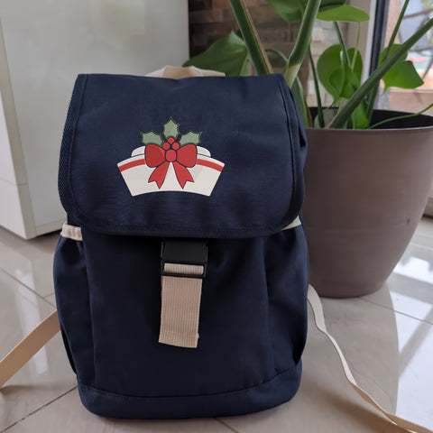 VS349. Christmas Nurse Cap - Black_School_Bag.jpg