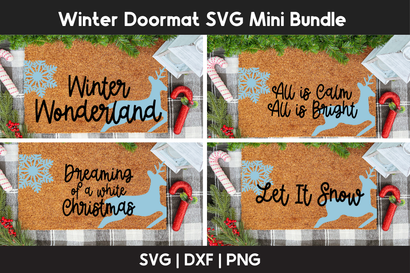 Cozy Winter Doormat Design Set