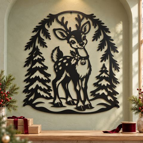 Woodland Christmas Reindeer laser svg 7.png