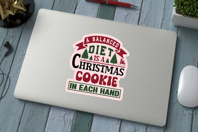 A balanced diet is a christmas cookie in each hand SVG Angelina750 