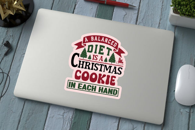 A balanced diet is a christmas cookie in each hand SVG Angelina750 