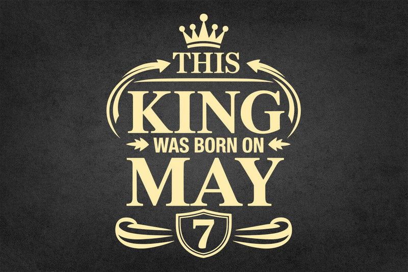 A Black KING was born in May SVG - So Fontsy