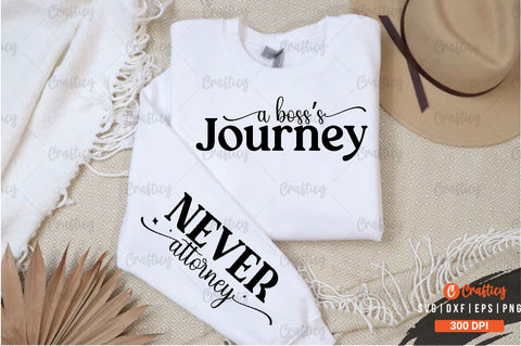 A boss's journey Sleeve SVG Design SVG Designangry 