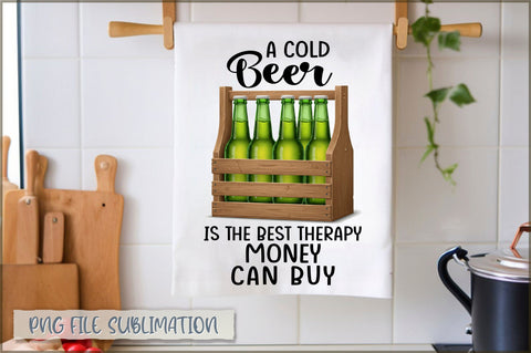 A cold beer is the best therapy money can buy Towel Sublimation Sublimation Shetara Begum 