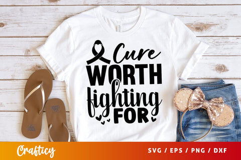 A cure worth fighting for SVG Design SVG Designangry 
