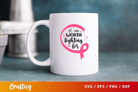 A cure worth fighting for Svg Design SVG Designangry 