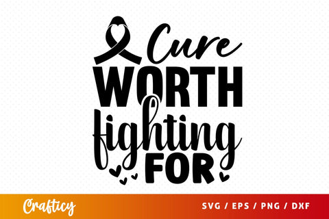 A cure worth fighting for SVG Design SVG Designangry 
