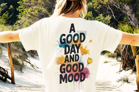 A Good Day And Good Mood PNG Embroidery/Applique FONTS Creativeart88 