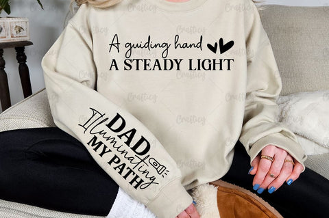 A guiding hand a steady light Sleeve SVG Design SVG Designangry 