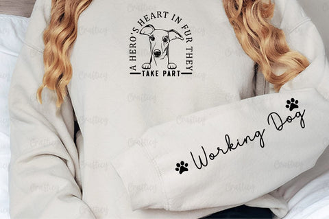 A hero's heart in fur they take part Sleeve SVG Design SVG Designangry 